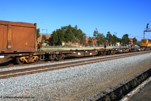 100608 9708
Midland, AQNY 32153, one of sixty two waggons built by Goninan WA in 1998 as WQN type for Murrin Murrin container traffic, running empty on train 2430 empty Malcolm freighter.
Keywords: AQNY-type;AQNY32153;Goninan-WA;WQN-type;