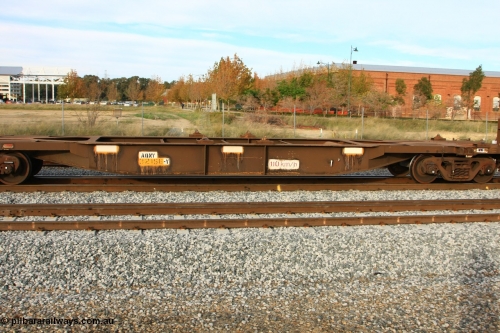 100611 0388
Midland, AQNY 32166, one of sixty two waggons built by Goninan WA in 1998 as WQN type for Murrin Murrin container traffic, running empty on train 5426 up Kalgoorlie Freighter, side view.
Keywords: AQNY-type;AQNY32166;Goninan-WA;WQN-type;