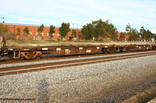 100611 0390
Midland, AQNY 32195, one of sixty two waggons built by Goninan WA in 1998 as WQN type for Murrin Murrin container traffic, running empty on train 5426 up Kalgoorlie Freighter.
Keywords: AQNY-type;AQNY32195;Goninan-WA;WQN-type;