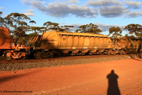 100731 3210
Binduli, WN 501, pneumatic discharge nickel concentrate waggon, type leader of thirty built by AE Goodwin NSW as WN type in 1970 for WMC.
Keywords: WN-type;WN501;AE-Goodwin;