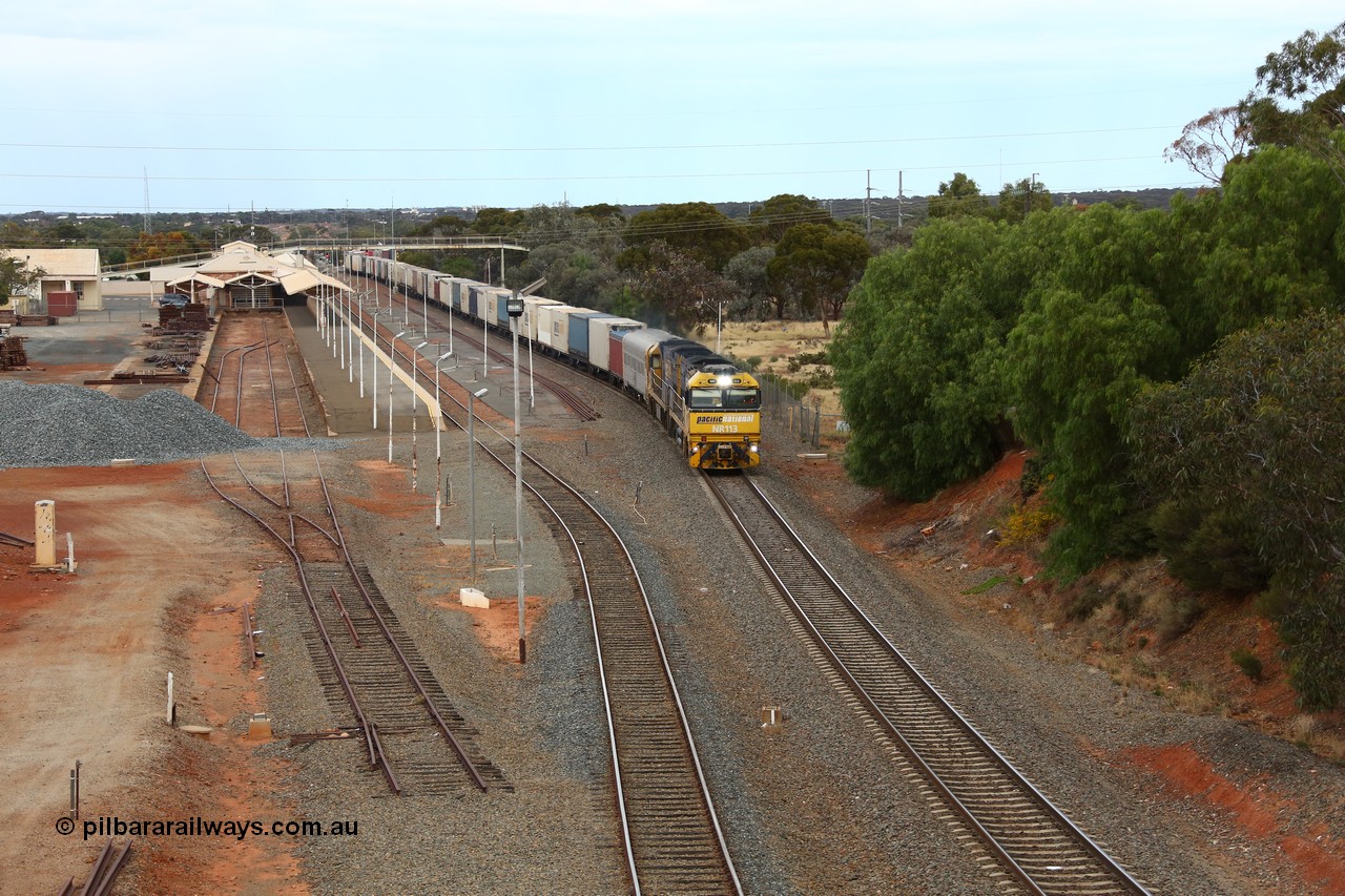 160524 3632
Kalgoorlie, priority service 2PS7 sneaks past the station behind Goninan built GE model Cv40-9i NR class unit NR 113 serial 7250-09/97-312, originally built for National Rail now in current owner Pacific National livery, the former dock remains with the track all but removed.
Keywords: NR-class;NR113;Goninan;GE;Cv40-9i;7250-09/97-312;