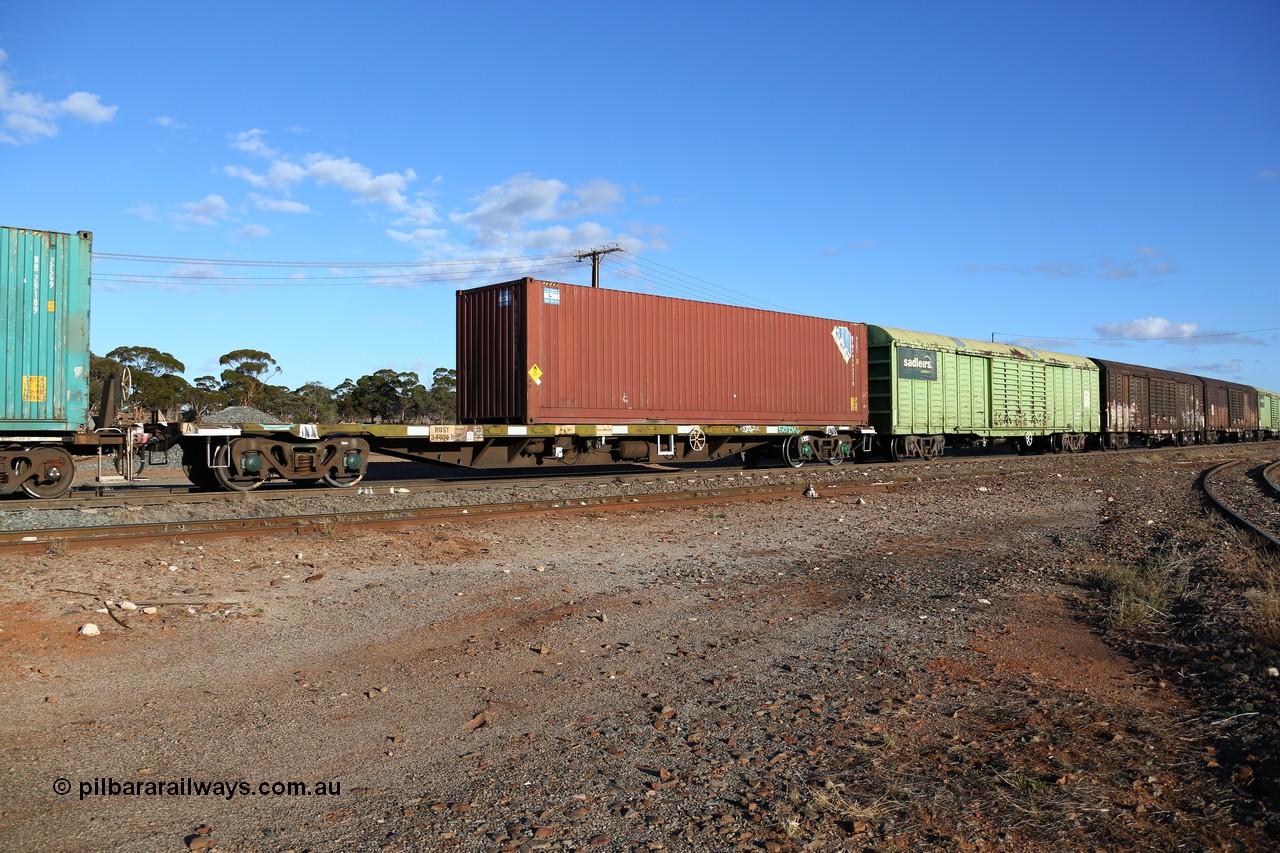 160528 8351
Parkeston, 5SP5 intermodal train, RQSY 34404 container waggon, part of one hundred built by Tulloch NSW in 1974/75 as OCY type. CPC 4EG1 type 40' container WPWU 090682. 28th of May 2016.
Keywords: RQSY-type;RQSY34404;Tulloch-Ltd-NSW;OCY-type;
