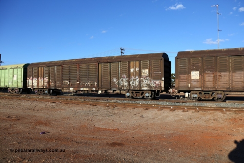 160528 8349
Parkeston, 5SP5 intermodal train, RLSY 18668 in Sadleirs traffic, recoded from RLUY. One of one hundred and fifty built by Comeng NSW as the KLY type louvre vans in 1975/76. Transferred to National Rail in 1994 and recoded from NLKY / NLUY.
Keywords: RLSY-type;RLSY18668;Comeng-NSW;KLY-type;NLKY-type;RLUY-type;