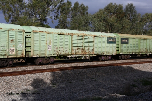 160609 0396
Woodbridge, 5PM5 intermodal train, RLSY 18710 louvre van, built by Comeng NSW in 1975-76 as KLY type, recoded over the years to NLKY, NLWY and RLUY, now wearing Sadleirs green.
Keywords: RLSY-type;RLSY18710;Comeng-NSW;KLY-type;NLKY-type;