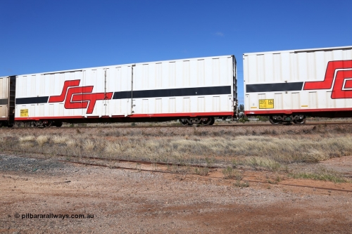 160522 2224
Parkeston, SCT train 6MP9 operating from Melbourne to Perth, PBHY type covered van PBHY 0001 Greater Freighter, type leader of thirty five units built by Gemco WA in 2005.
Keywords: PBHY-type;PBHY0001;Gemco-WA;