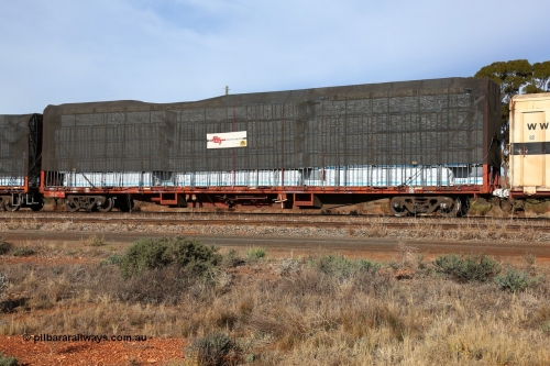 160523 2841
Parkeston, SCT train 7GP1 which operates from Parkes NSW (Goobang Junction) to Perth, originally built by Victorian Railways Newport Workshops in August 1973 as one of four hundred and fifty five FQX type Container Flat waggons built over ten years, now in private ownership and reclassed PQCY type, PQCY 778 is now fitted with bulkheads and here loaded with timber products.
Keywords: PQCY-type;PQCY778;Victorian-Railways-Newport-WS;FQX-type;FQX778;VQCX-type;