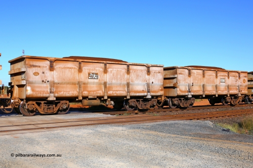 03003-04004 200616 6598
FMG 3003 and 4004 at Boodarie on a loaded train, June 16, 2020. Four waggons 3003 slave and 4004 control and 3005 slave and 4006 control are prototype builds by CSR Yangtze in 2009.
Keywords: 3003-4004;CSR-Yangtze;FMG-ore-waggon;